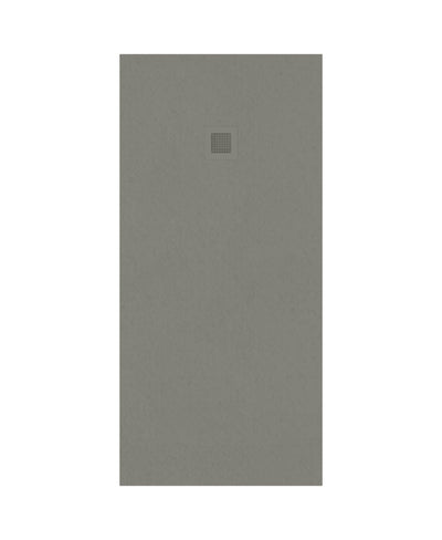 Slate Rectangle 1700X800Mm Shower Tray Taupe & Waste