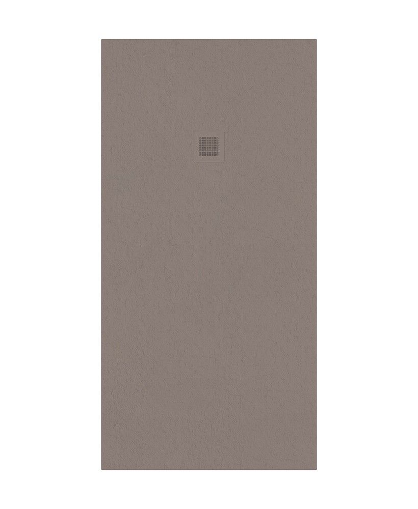 Slate Rectangle 1700X900Mm Shower Tray Taupe & Waste