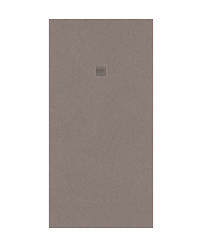 Slate Rectangle 1700X900Mm Shower Tray Taupe & Waste