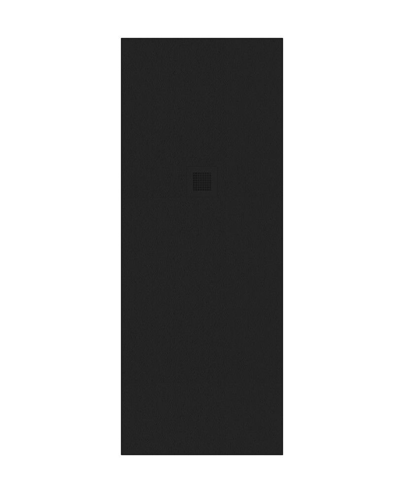 Slate Rectangle 1800X700Mm Shower Tray Black & Waste