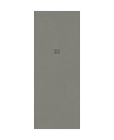 Slate Rectangle 1800X700Mm Shower Tray Taupe & Waste