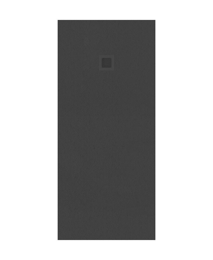 Slate Rectangle 1800X800Mm Shower Tray Anthracite & Waste