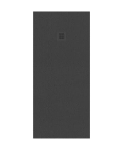 Slate Rectangle 1800X800Mm Shower Tray Anthracite & Waste