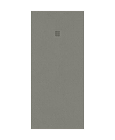 Slate Rectangle 1800X800Mm Shower Tray Taupe & Waste