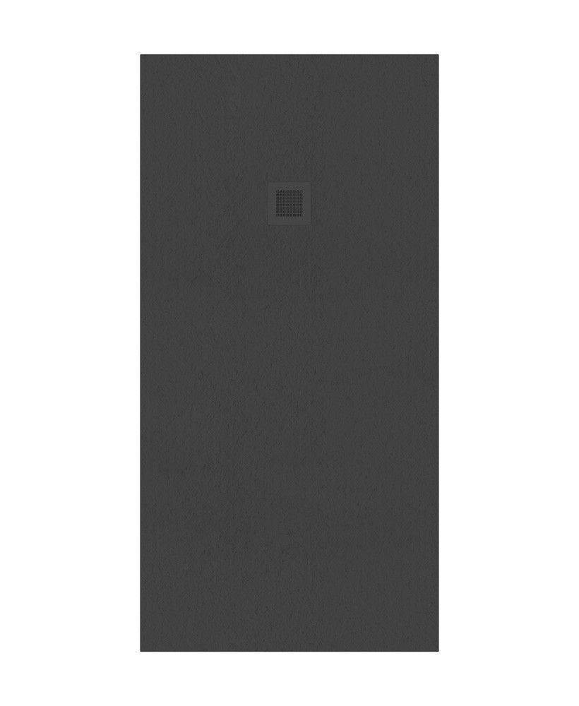 Slate Rectangle 1800X900Mm Shower Tray Anthracite & Waste