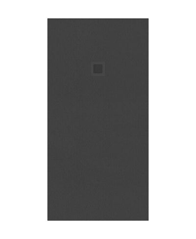 Slate Rectangle 1800X900Mm Shower Tray Anthracite & Waste