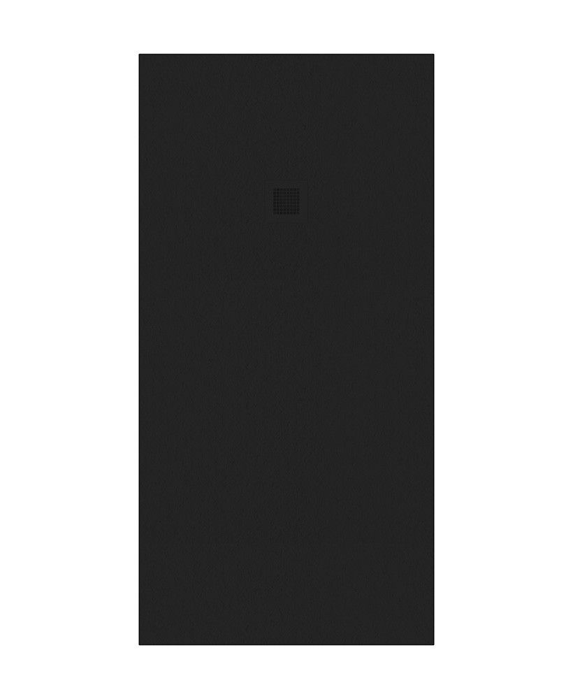 Slate Rectangle 1800X900Mm Shower Tray Black & Waste