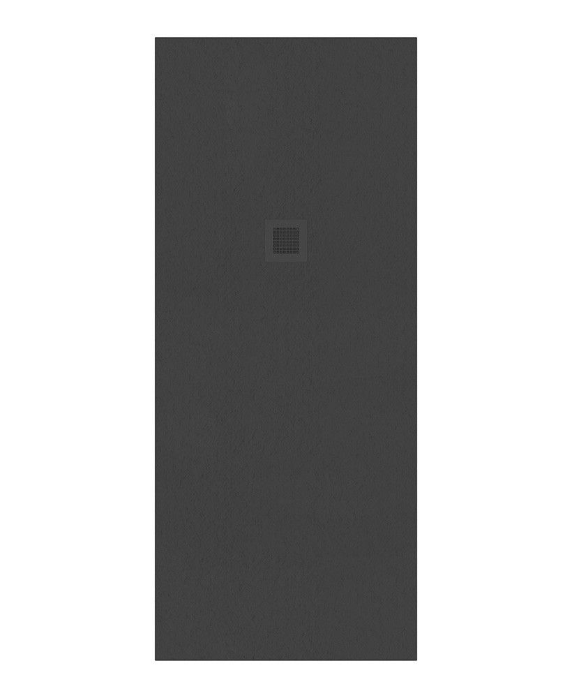 Slate Rectangle 1900X800Mm Shower Tray Anthracite & Waste