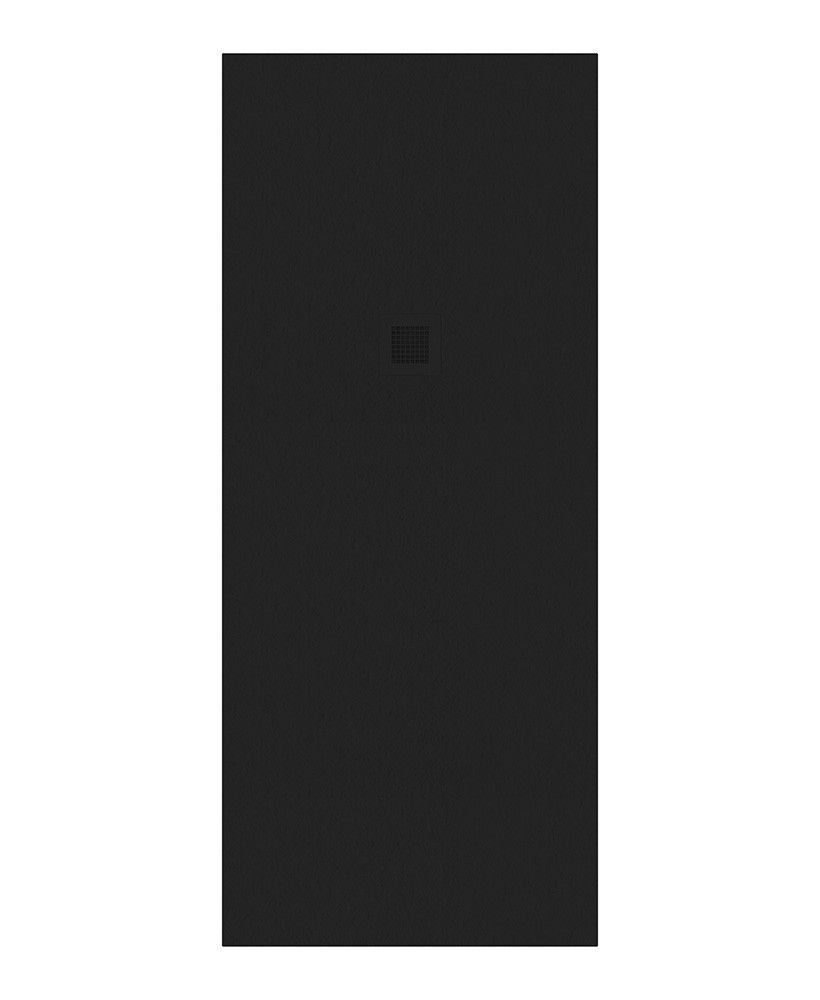 Slate Rectangle 1900X800Mm Shower Tray Black & Waste