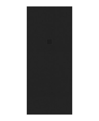 Slate Rectangle 1900X800Mm Shower Tray Black & Waste