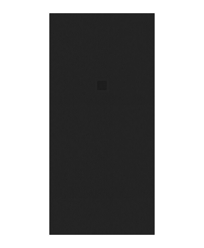 Slate Rectangle 1900X900Mm Shower Tray Black & Waste
