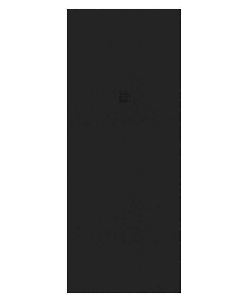 Slate Rectangle 2000X800Mm Shower Tray Black & Waste