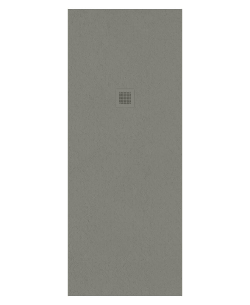 Slate Rectangle 2000X800Mm Shower Tray Taupe & Waste