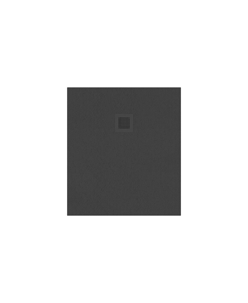 Slate Rectangle 900X800Mm Shower Tray Anthracite & Waste