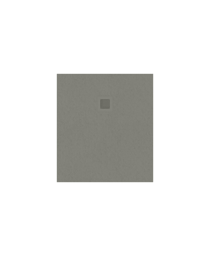 Slate Rectangle 900X800Mm Shower Tray Taupe & Waste