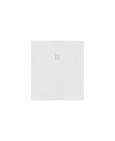 Slate Rectangle 900X800Mm Shower Tray White & Waste