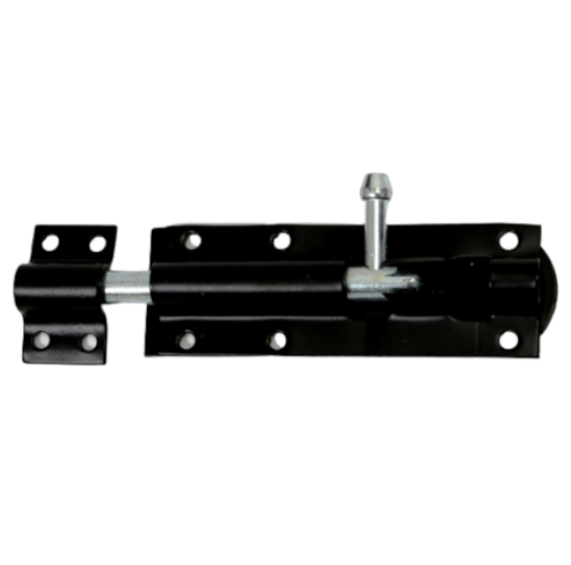 Tower Bolt Black 8"