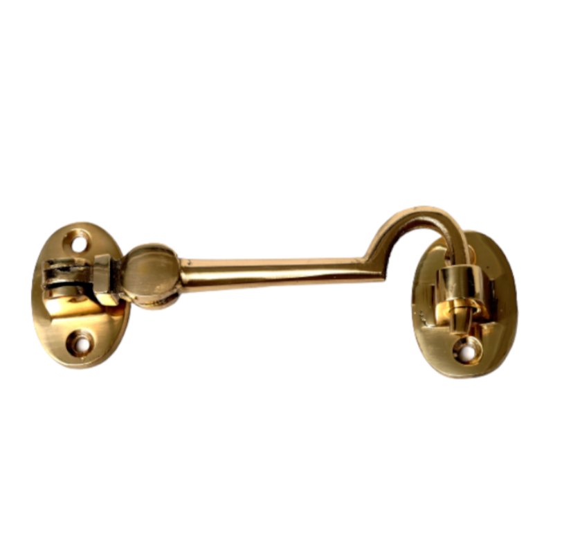 Cabin Hook Brass Victorian 6"