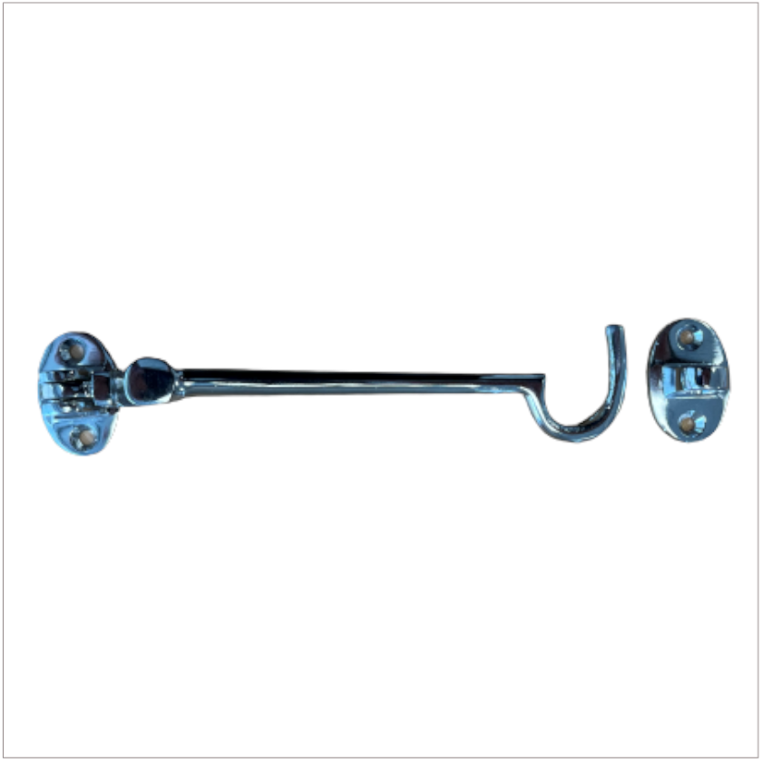 Cabin Hook Chrome 6"
