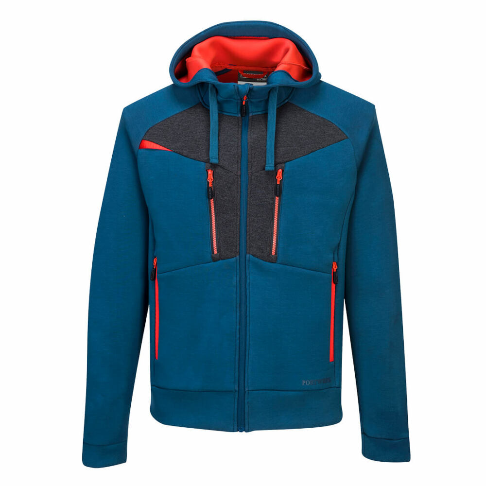 Portwest - DX4 Zipped Hoodie - Metro Blue