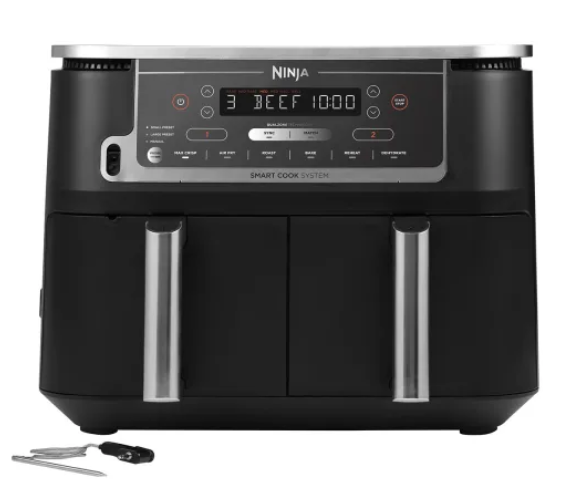 Ninja Foodi MAX Dual Zone Air Fryer with Smart Cook System AF451UK