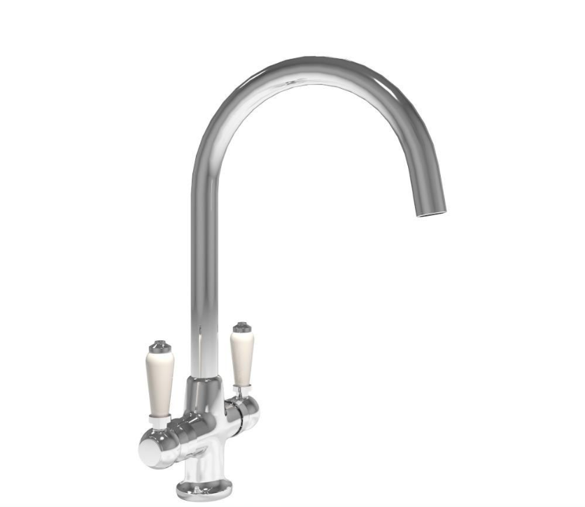St James Living EDEN Dual Ceramic Lever Sink Mixer - Chrome