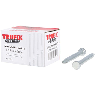 Trufix Masonry Nails 100PC (Carton Qty: 50 boxes) - 3.0x50mm