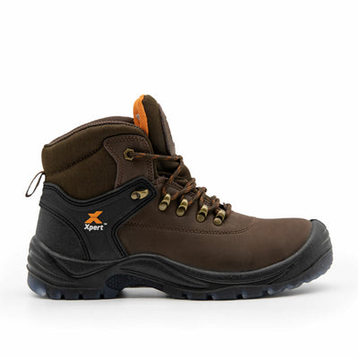 Xpert Warrior SBP Safety Laced Boot Brown - EU42 / UK8