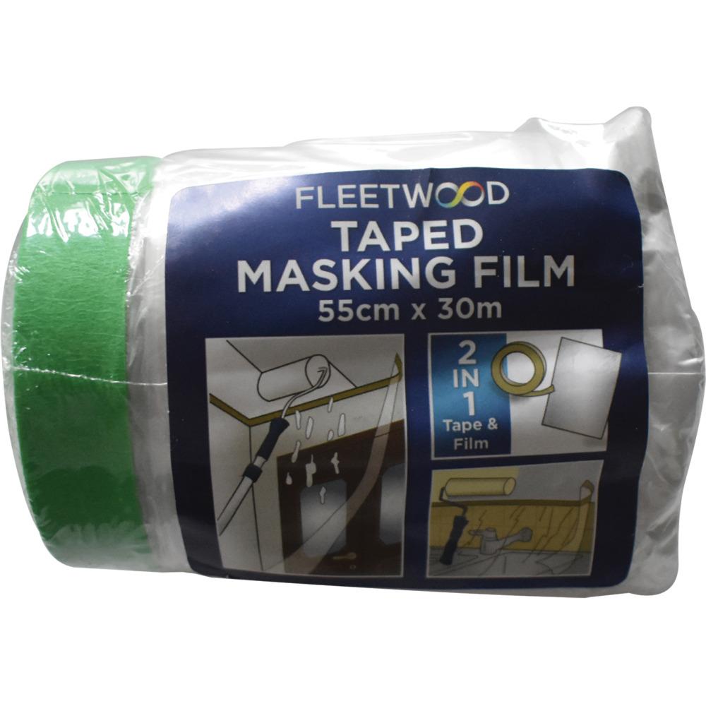 55cm x 30m Taped Masking Film