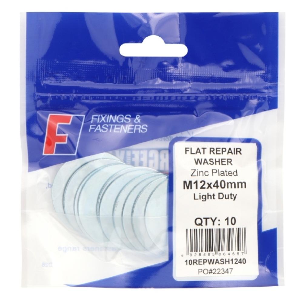 ForgeFix Prepack Repair Washer Zinc Plated M10x40mm (Bag10)