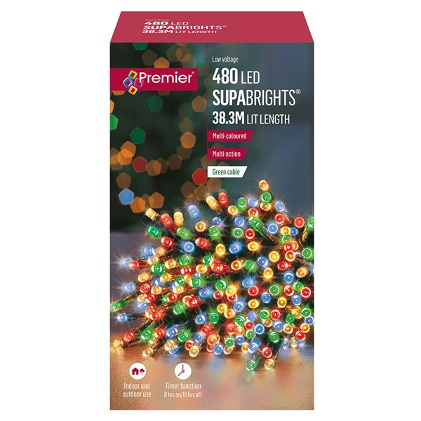 Premier 480 Led Multi-Action Supabrights Lights Multi-Coloured