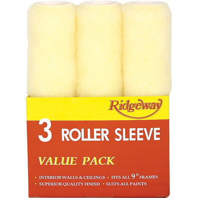 Fleetwood 9\ x 3 Pack Roller Sleeve Value Pack
