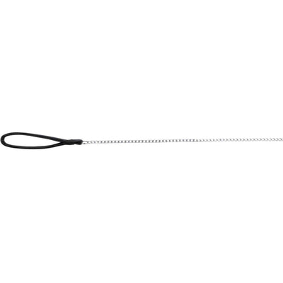 Trixie - Chain Lead 2mm Black 1.1m Nylon Handle