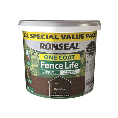 Ronseal - Fencelife One Coat - 12L - Harvest Gold
