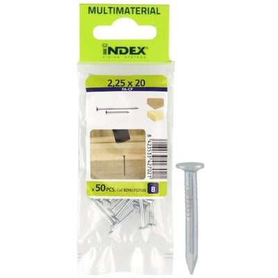 Index Prepack Steel Nails 2.9x60 Pack20