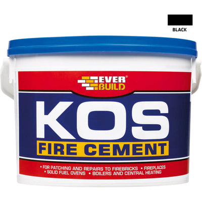 Everbuild Kos Fire Cement Black - 1kg