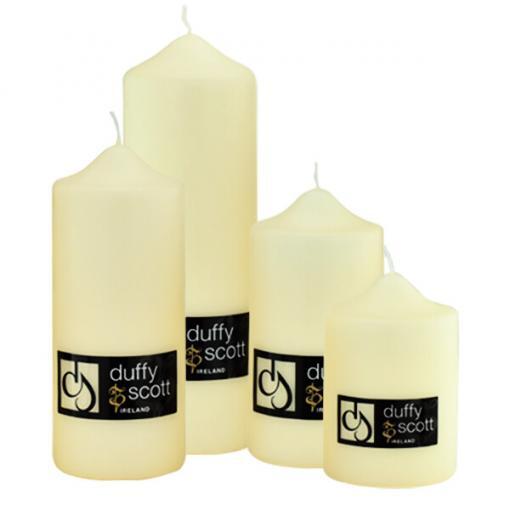 Ivory Pillar Candle 100x80mm