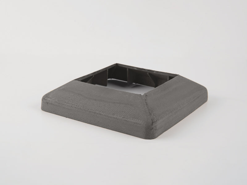 Comp. Deck Post Flange Soft Grey (220 X 220Mm)