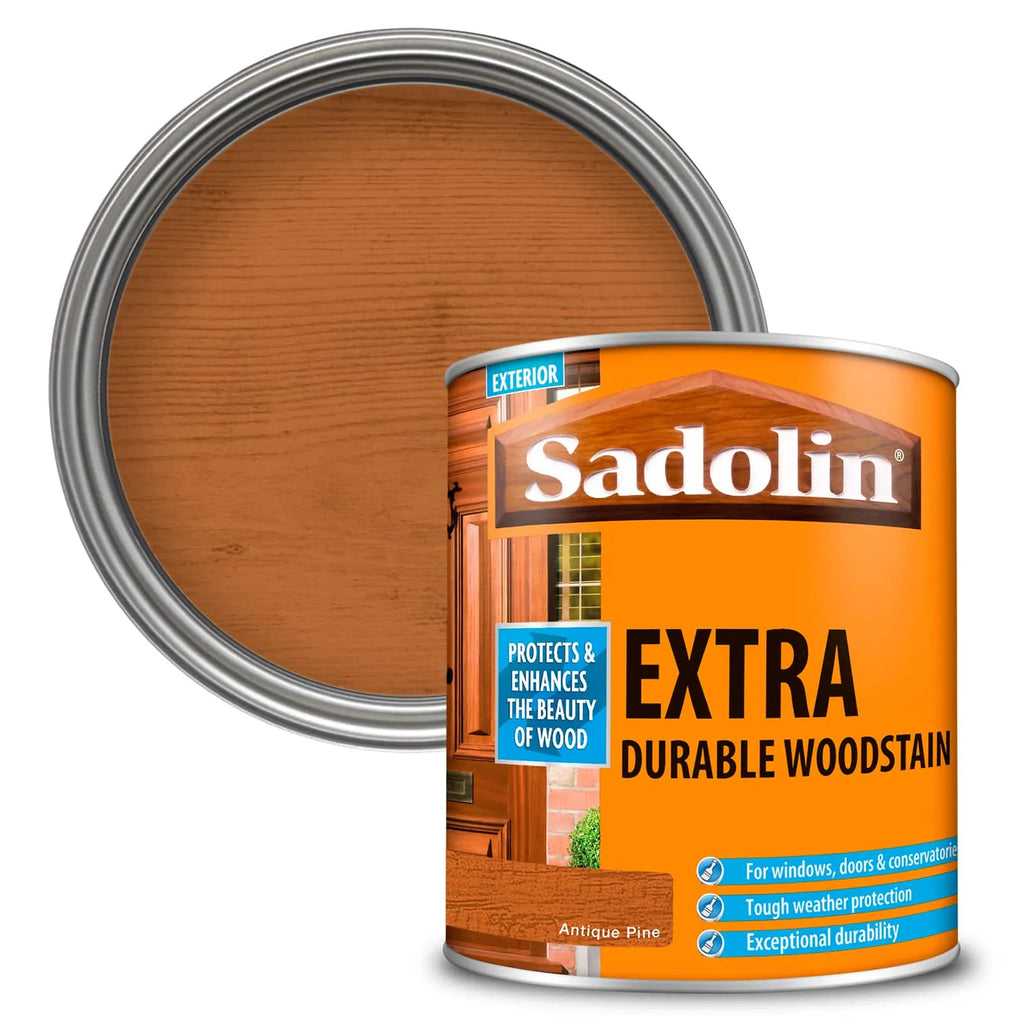 1ltr Antique Pine Sadolin Extra Woodstain