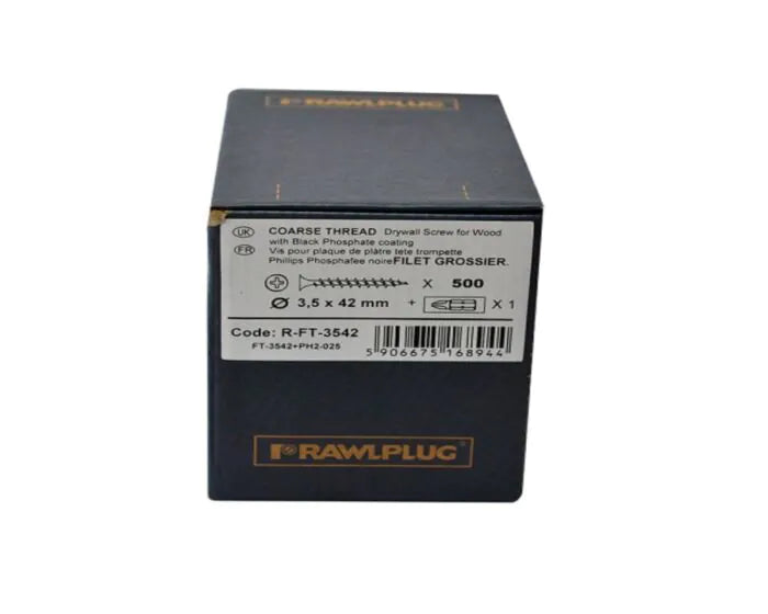 Rawlplug - Drywall Screws 500pce 3.5x42mm