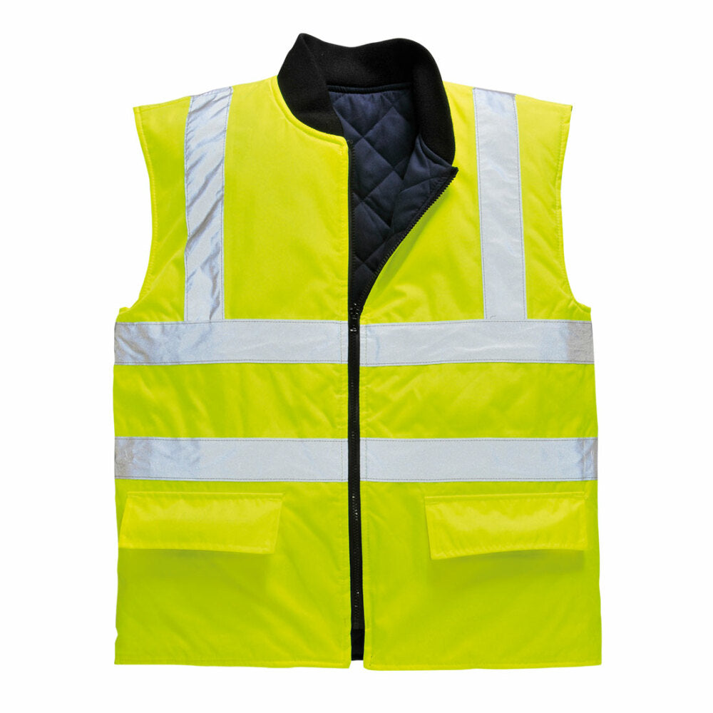 Portwest - Hi-Vis Reversible Bodywarmer - Yellow