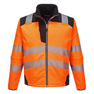 Portwest  - PW3 Hi-Vis Softshell Jacket - Orange/Black