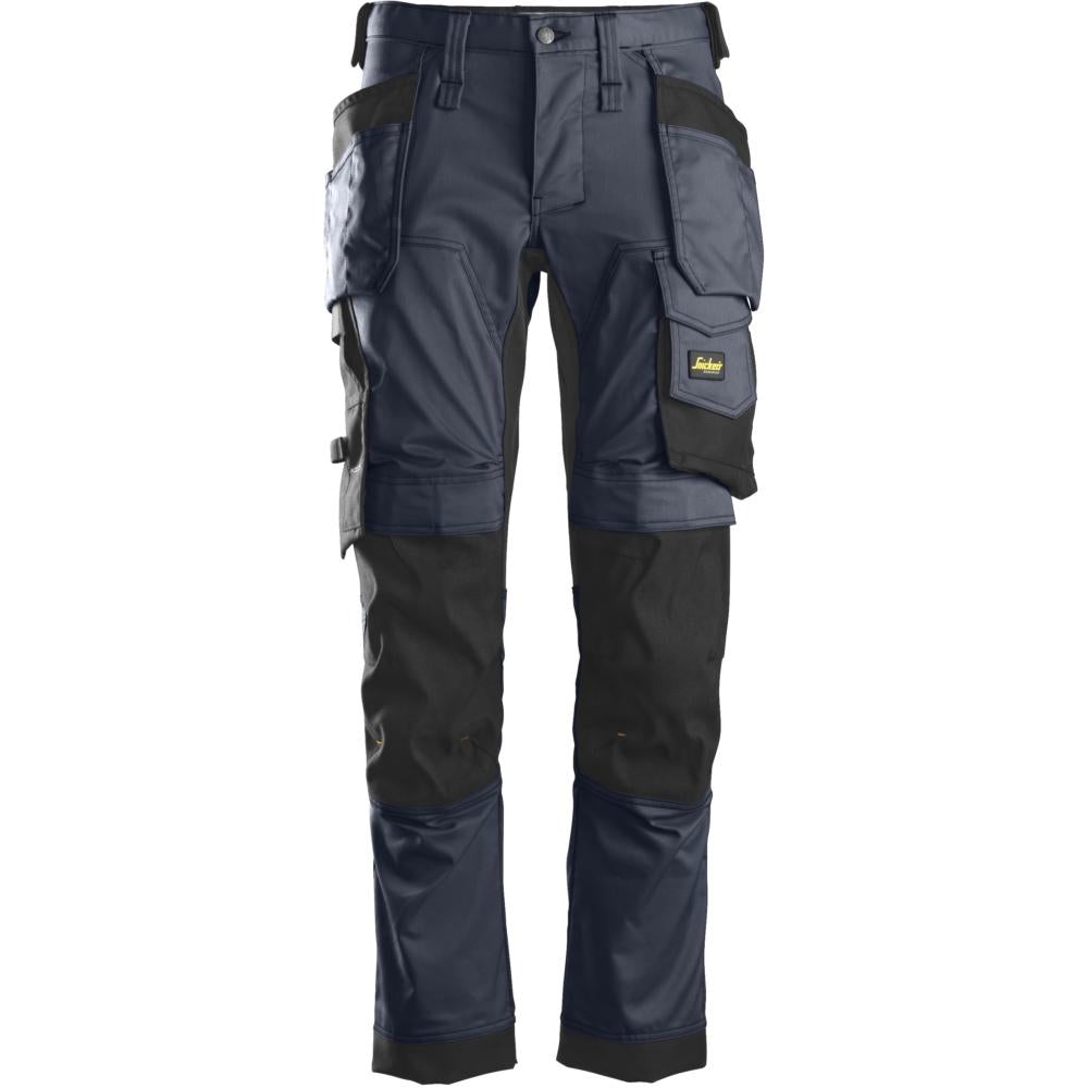 Snickers 31x30 (92) - AllroundWork, Stretch Trousers Holster Pockets - Navy\\Black