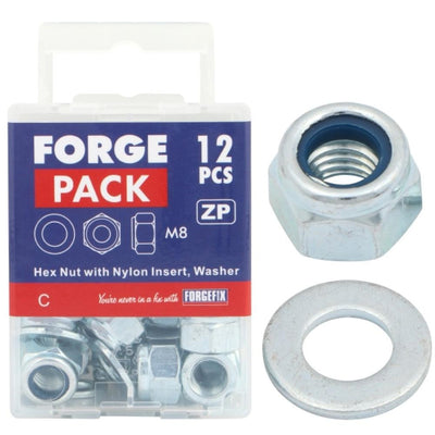 ForgePack Nyloc Nut & Washer M16 (Pack4)