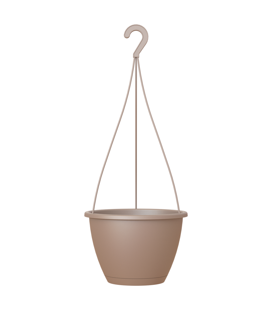 Algarve Hanging Basket 25cm Taupe