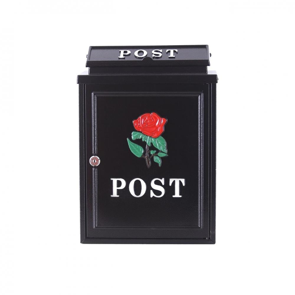 Post Zone - Red Rose Diecast Post Box