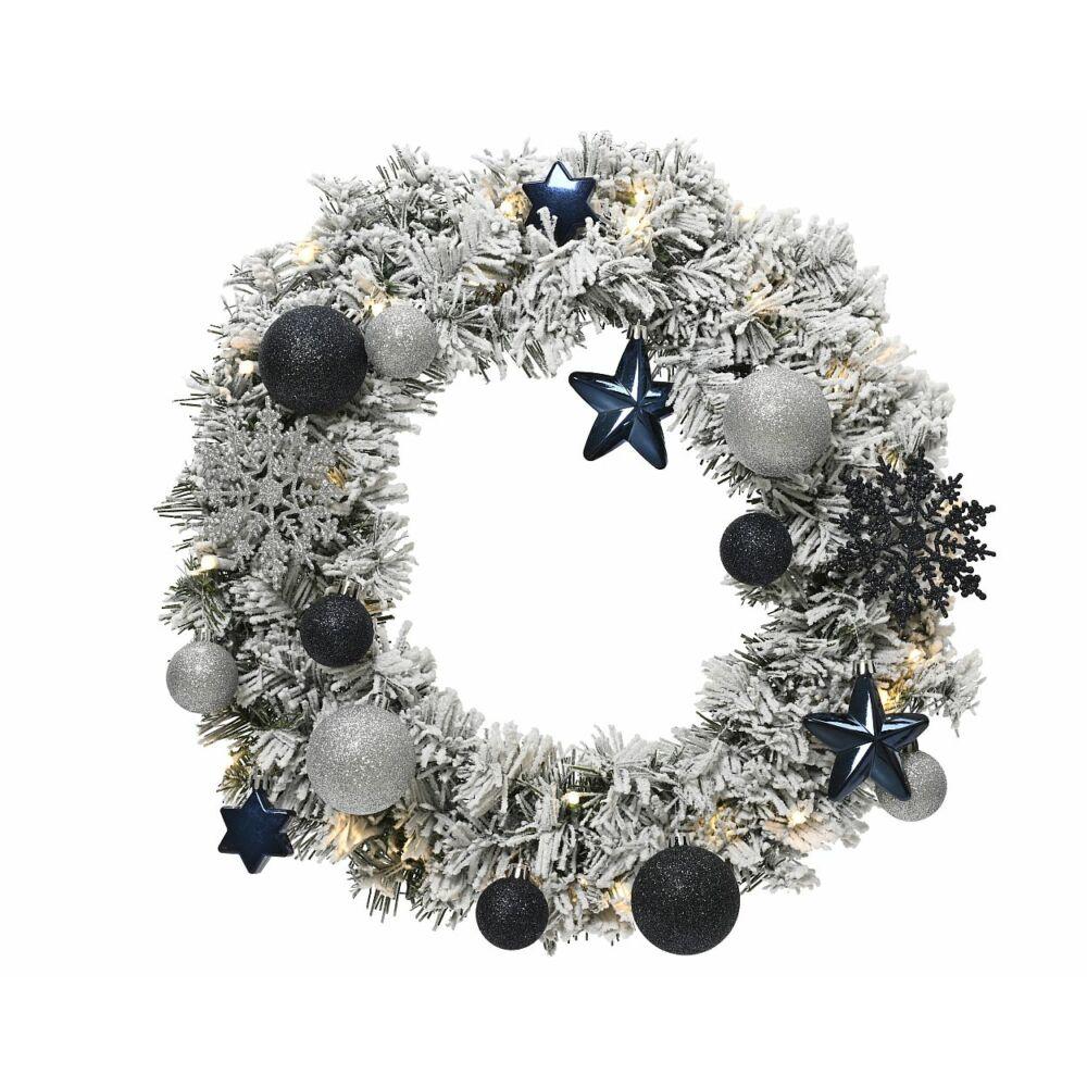 Snowy Imperial Wreath - 50cm