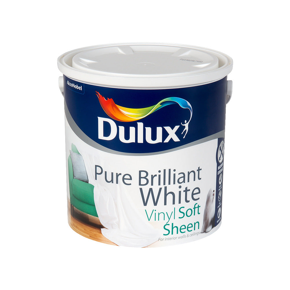 Dulux Vinyl Soft Sheen Pure Brilliant White 2.5L
