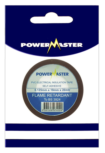 Powermaster 20Mtr Insulating Tape Brown