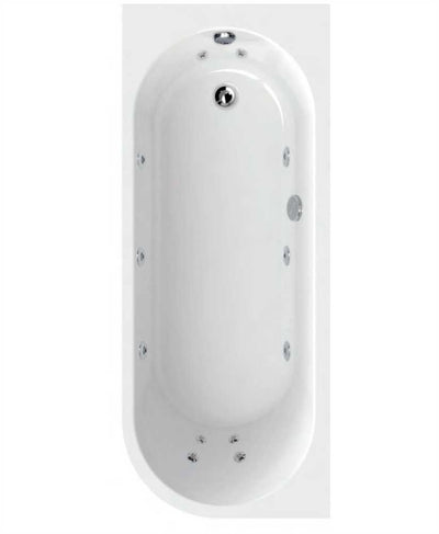 Arc 1700X700Mm Left Hand Single Ended 12 Jet Whirlpool Bath White